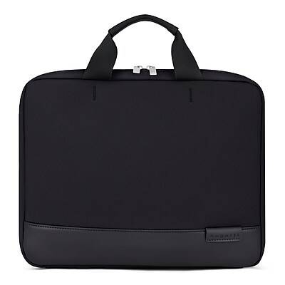 Bondstreet Polyester Water Resistant Laptop Bag, Black (SLV2550BS-BLACK)