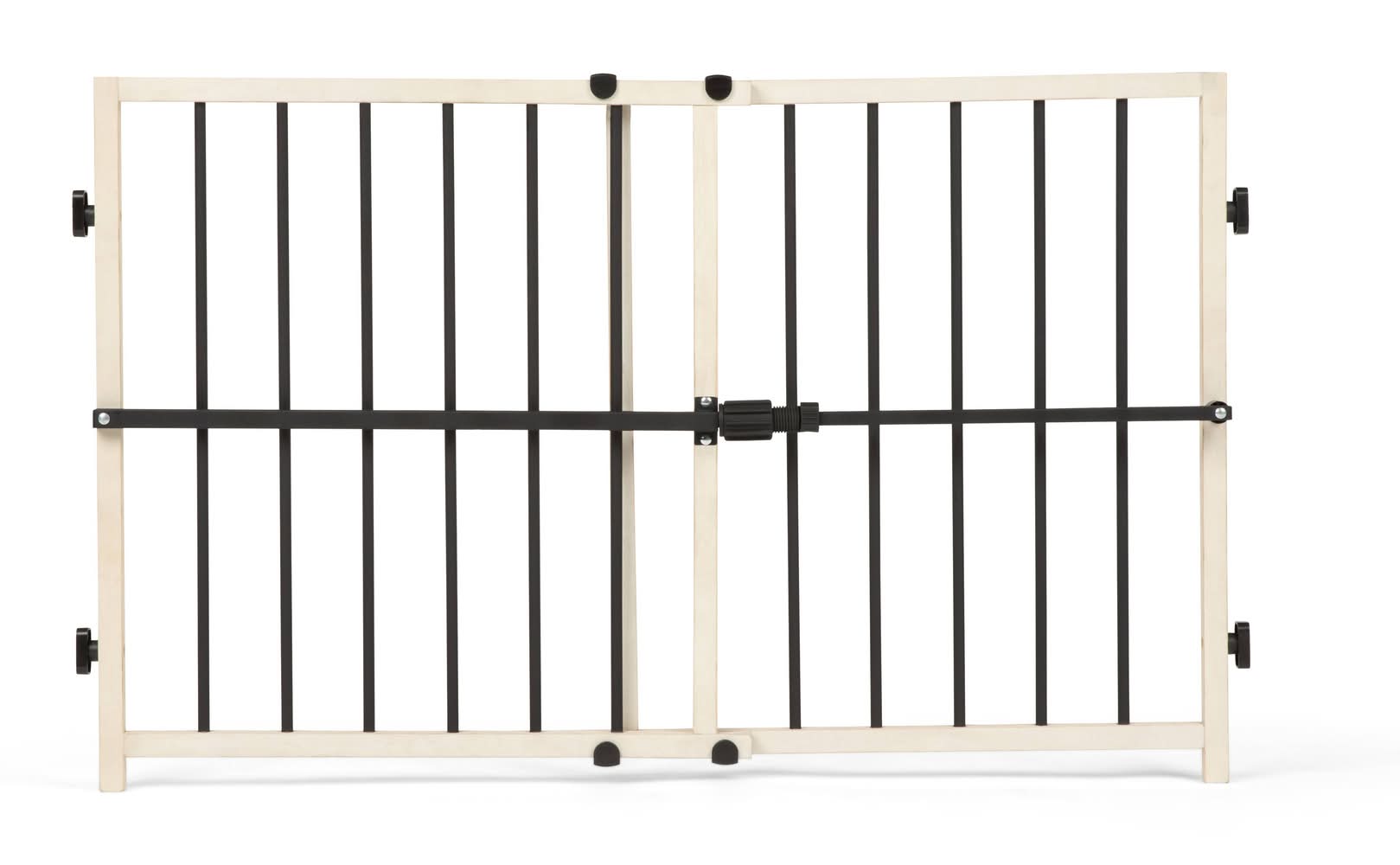Regalo Metal & Wood Adjustable Safety Gate, Beige