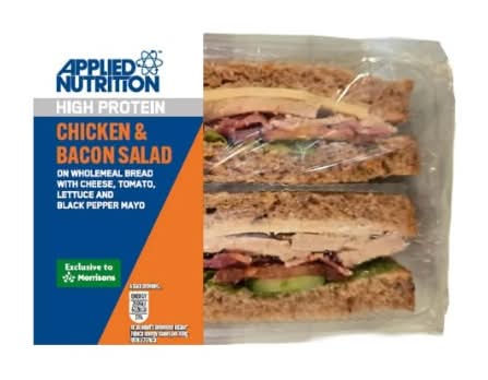 Morrisons Applied Nutrition Chicken & Bacon Sandwich 264g