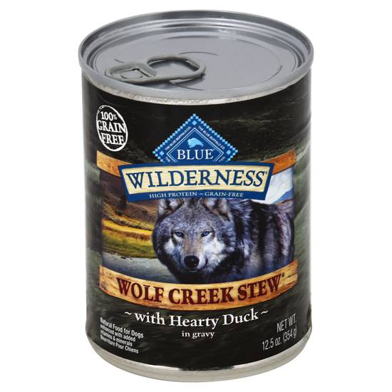 Blue Buffalo Wilderness Wolf Creek Stew Hearty Duck Stew Gravy Dog Food