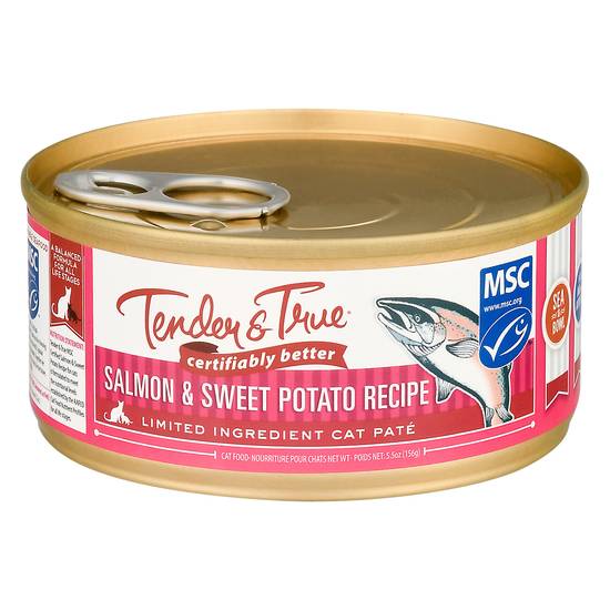 Tender & True Sweet Potato Recipe Cat Food (salmon)