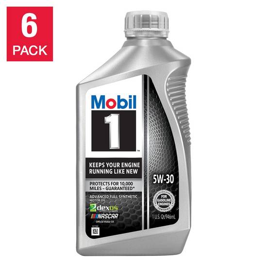 Mobil 1 5w30 Full Synthetic Motor Oil (6 x 1 qt)