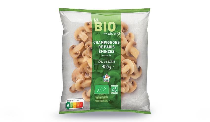 Champignons de Paris émincés bio