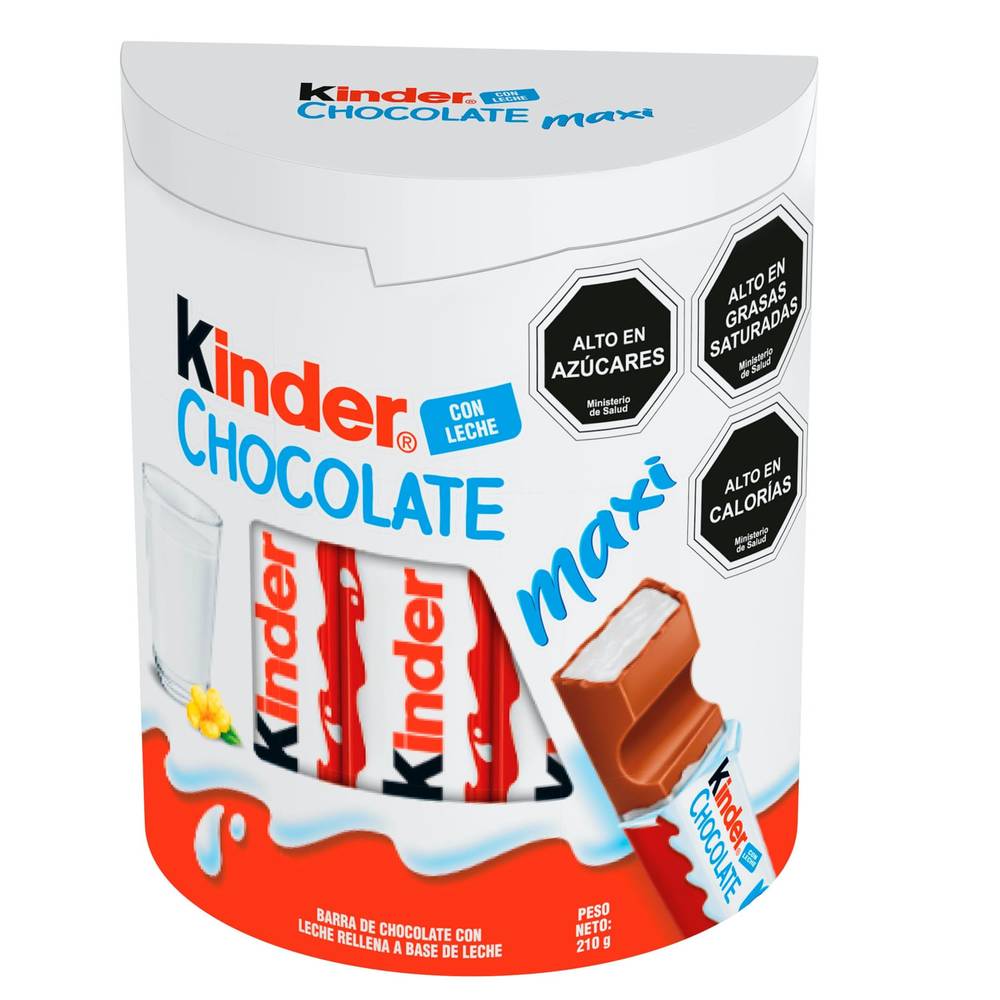 Kinder barra de chocolate maxi (display 210 g)