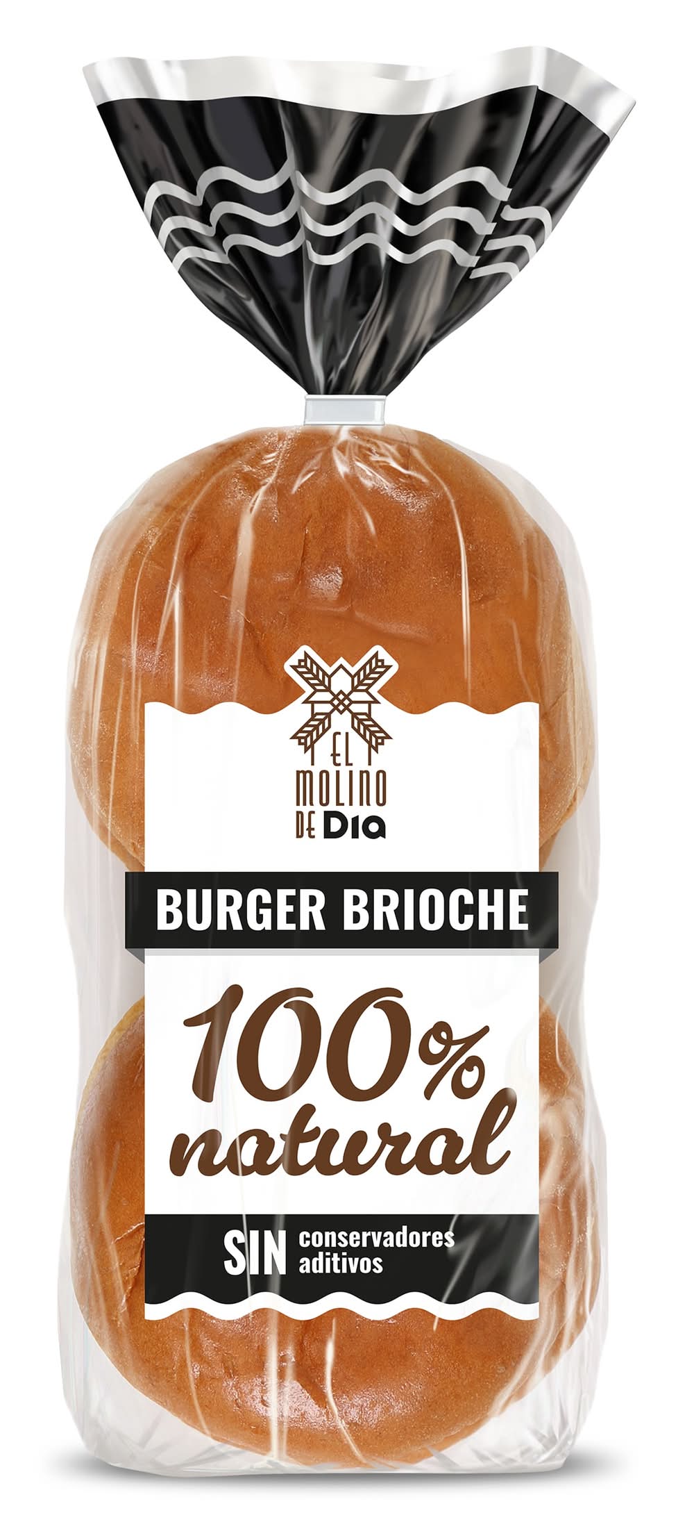 Bollos Para Hamburguesa Brioche El Molino De Dia Bolsa 300 G