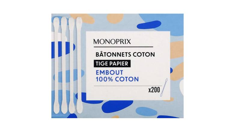 Monoprix - Bâtonnets coton tige