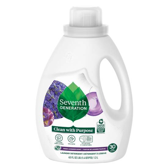 Seventh Generation Fresh Lavender Scent Liquid Laundry Detergent  45oz
