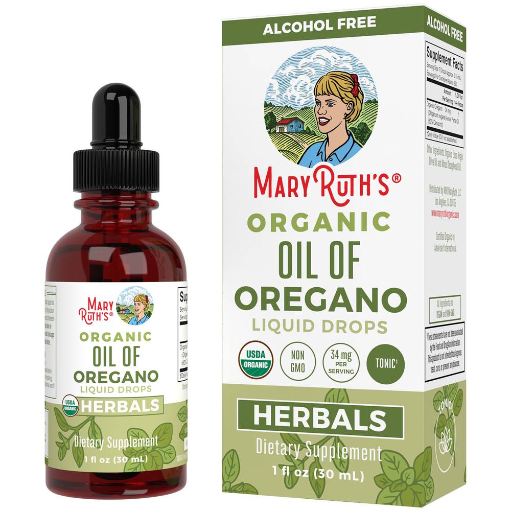 Maryruth's Organic Oil Of Oregano Liquid Drops Herbals Supplement