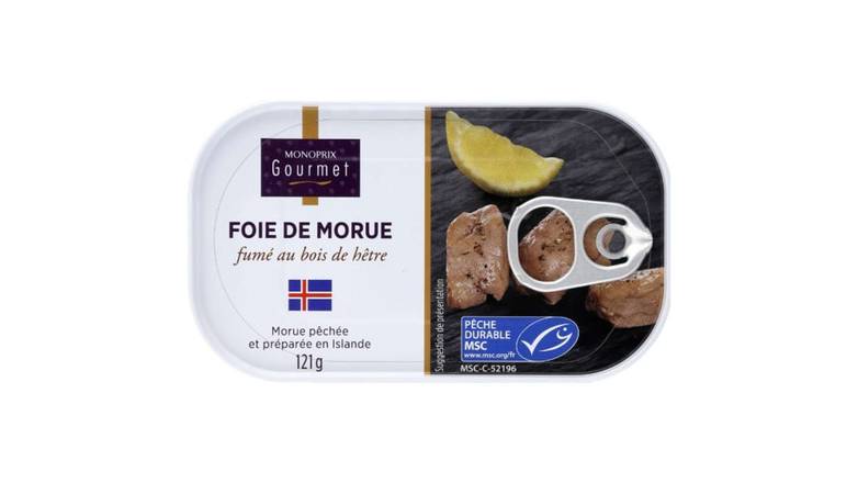 Monoprix Gourmet - Foie de morue fumé au bois de hêtre