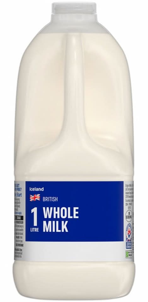 Iceland British Whole Milk (1L)