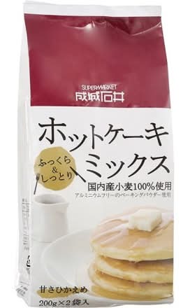 成城石井　北海道産小麦100%使用ホットケーキミックス　200g×2p　J-067