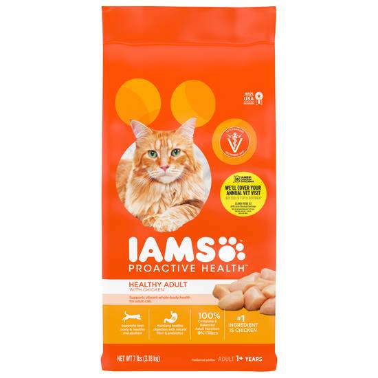 Iams Proactive Health Adult Cat Food With Chicken (7 lbs)
