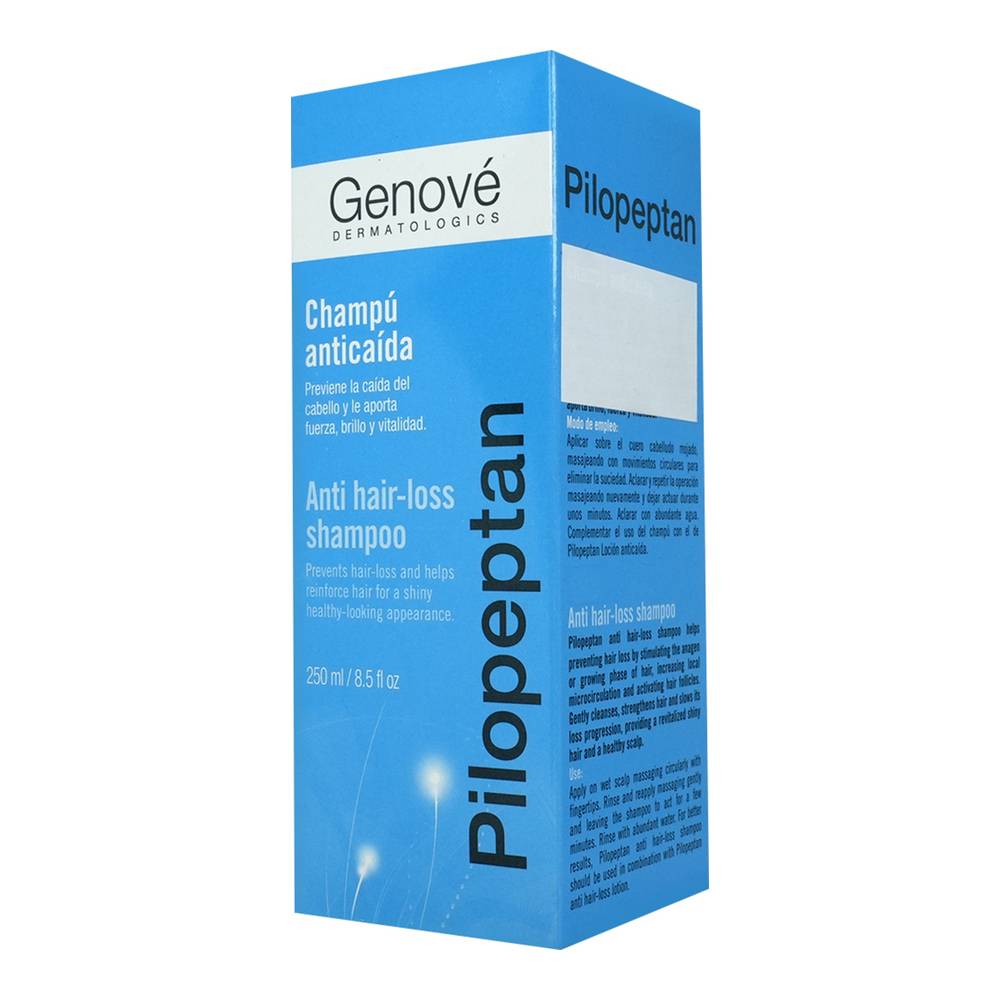 Genové dermatologics shampoo anticaída pilopeptan (botella 250 ml)