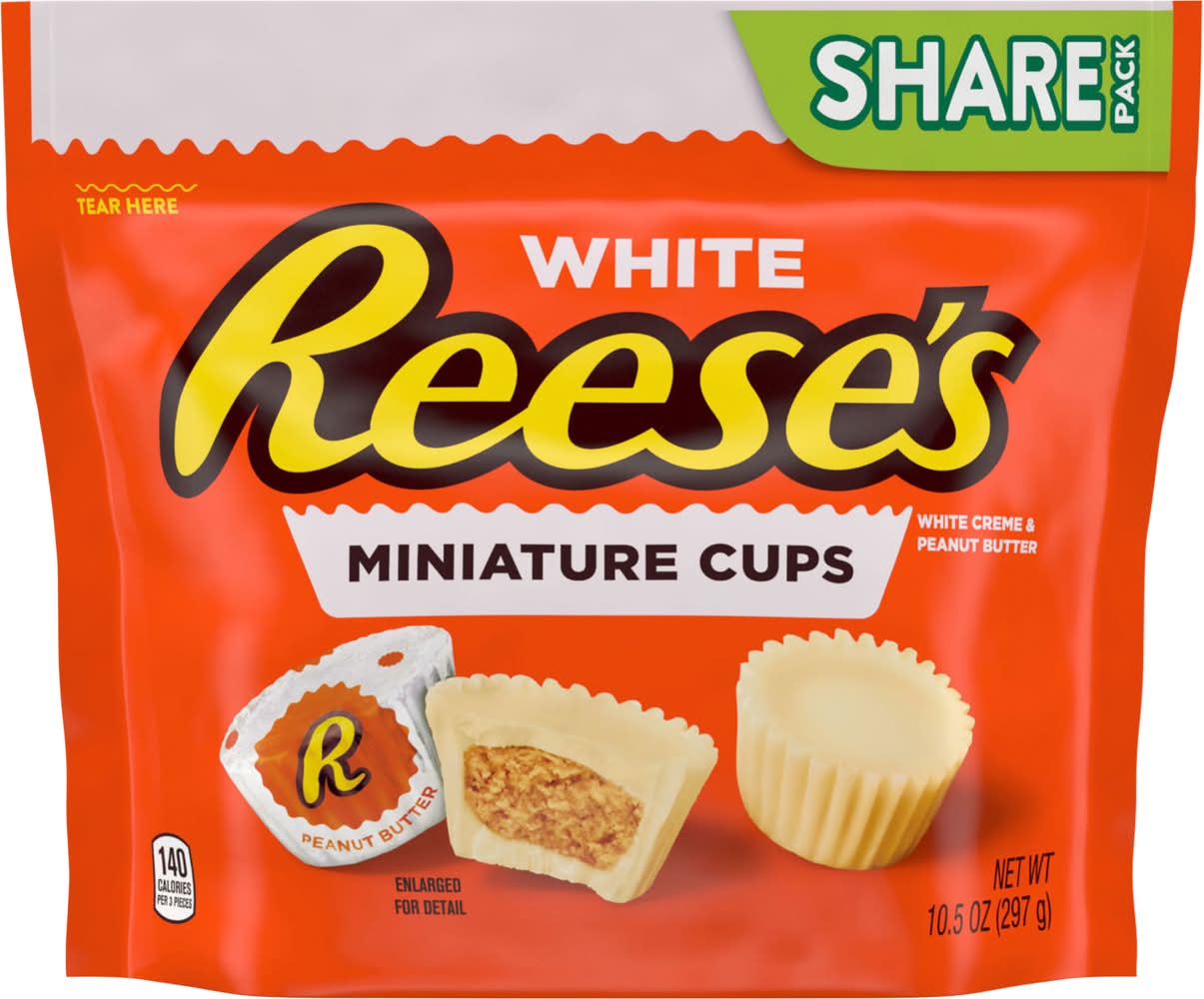 Reese's Miniatures White Creme Peanut Butter Candy Cups (10.5 oz)