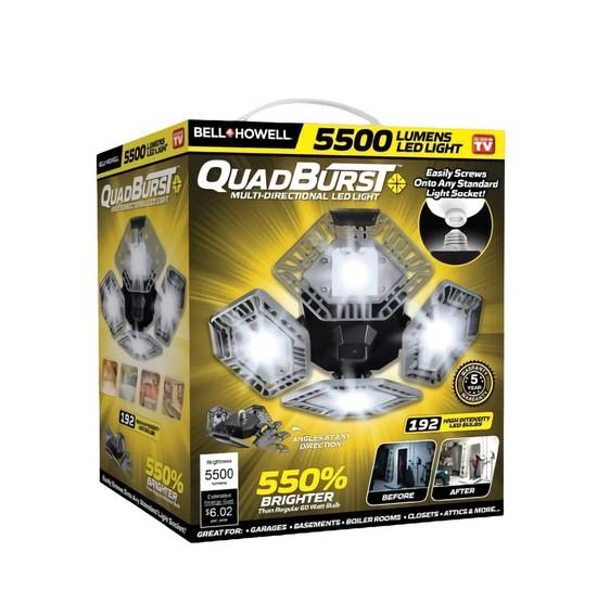 Bell and Howell Quadburst Multi-Directional Led Light 5500 Lumens (1 unit)
