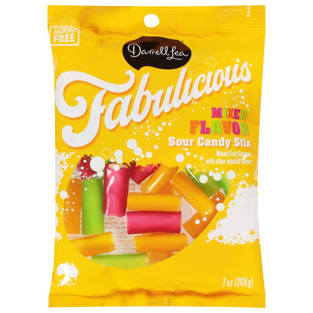 Darrell Lea Candy Stix, Sour Mixed Fruit (7 oz)