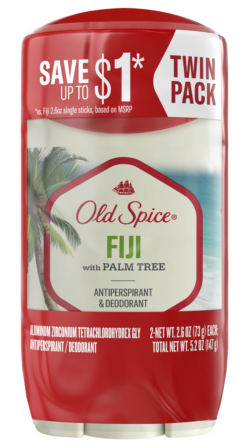 Old Spice Fiji With Palm Tree Anti-Perspirant Deodorant (5.2 oz)