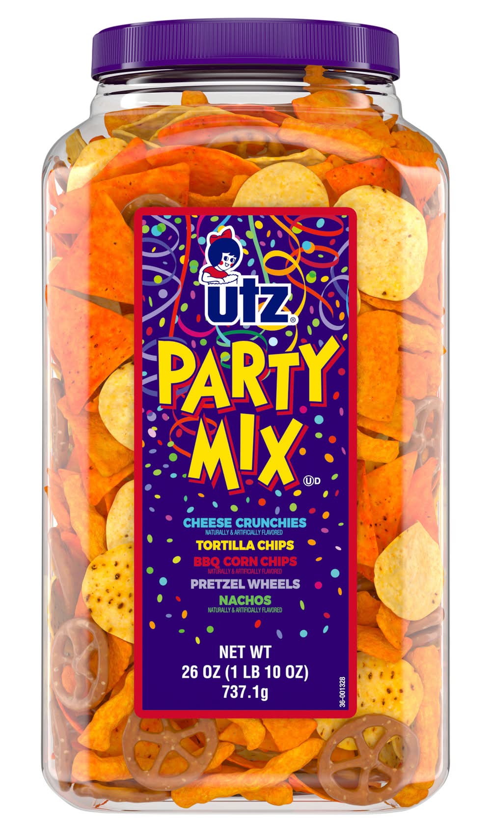 Utz Party Mix Tortilla Chips (26 oz)