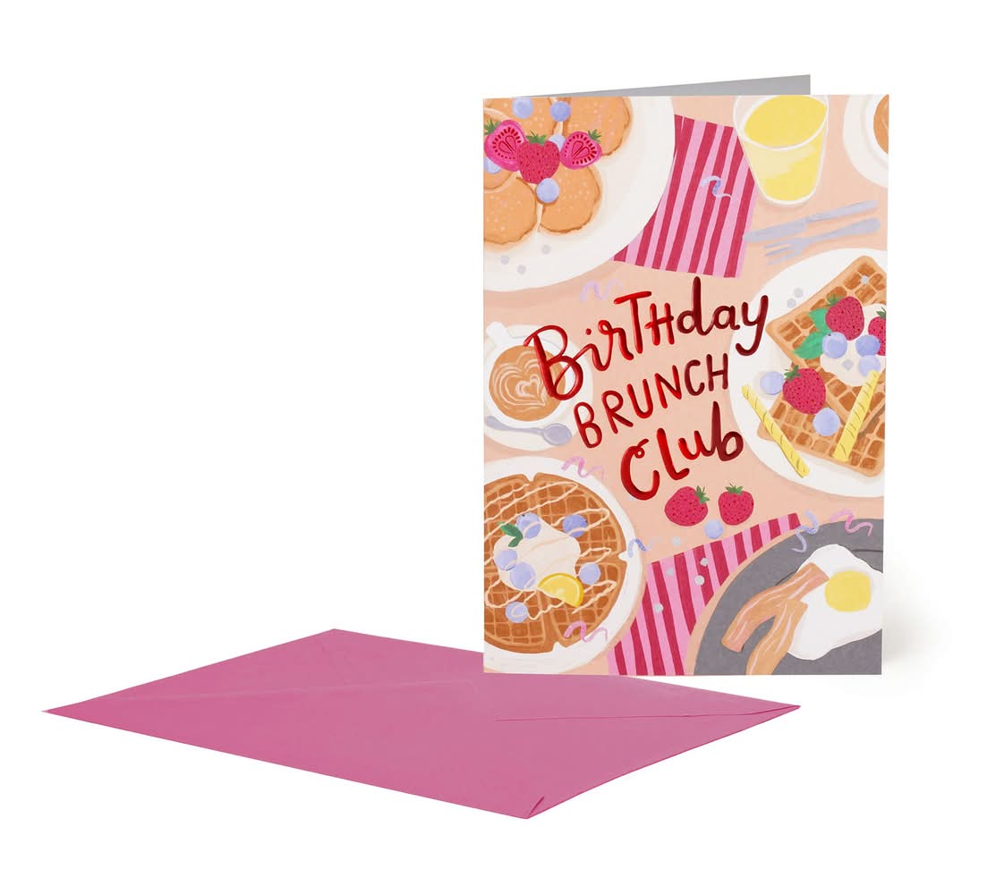 Cartão Grande - Brunch Aniversário