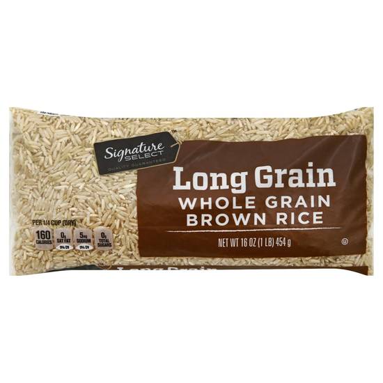 Signature Select Long Whole Grain Brown Rice (16 oz)