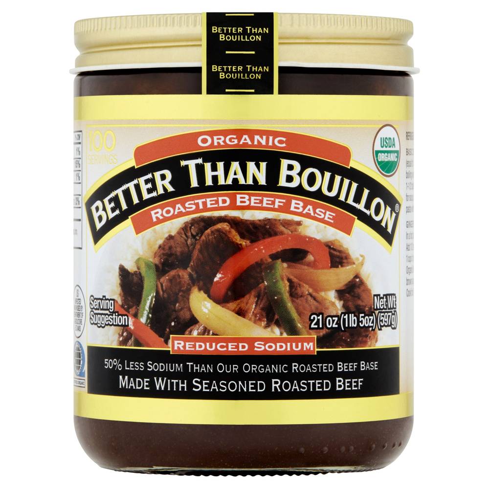 Better Than Bouillon Organic Roasted Beef Base, 21 oz