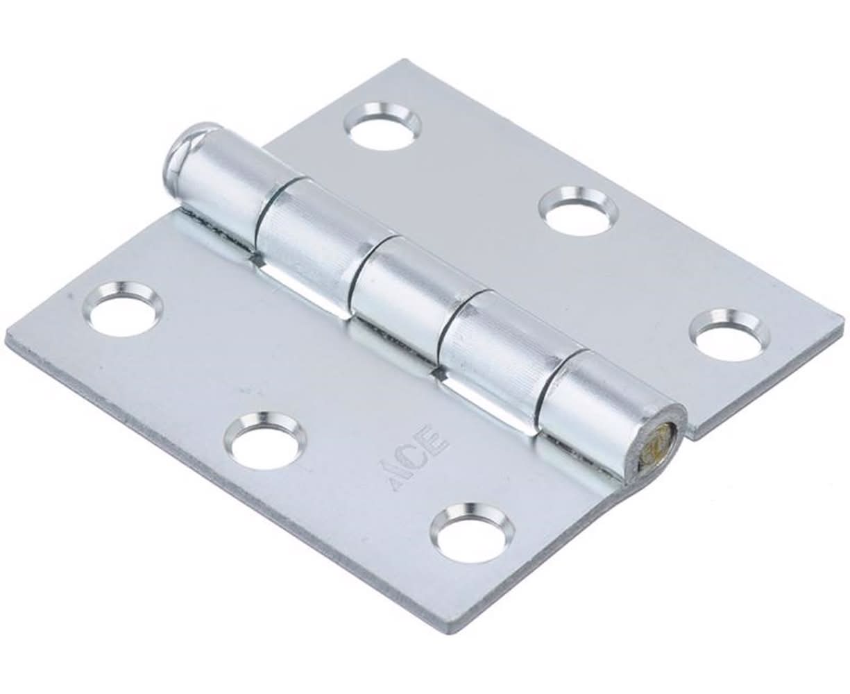 ACE 2-1/2 In. L Zinc-Plated Broad Hinge 2 Pk