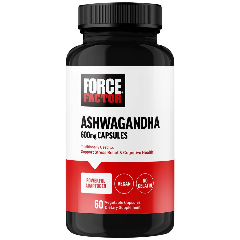 Force Factor Ashwagandha 600 mg Capsules (60 ct)