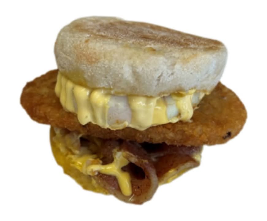 Bacon, Egg & Hash Brown Muffin