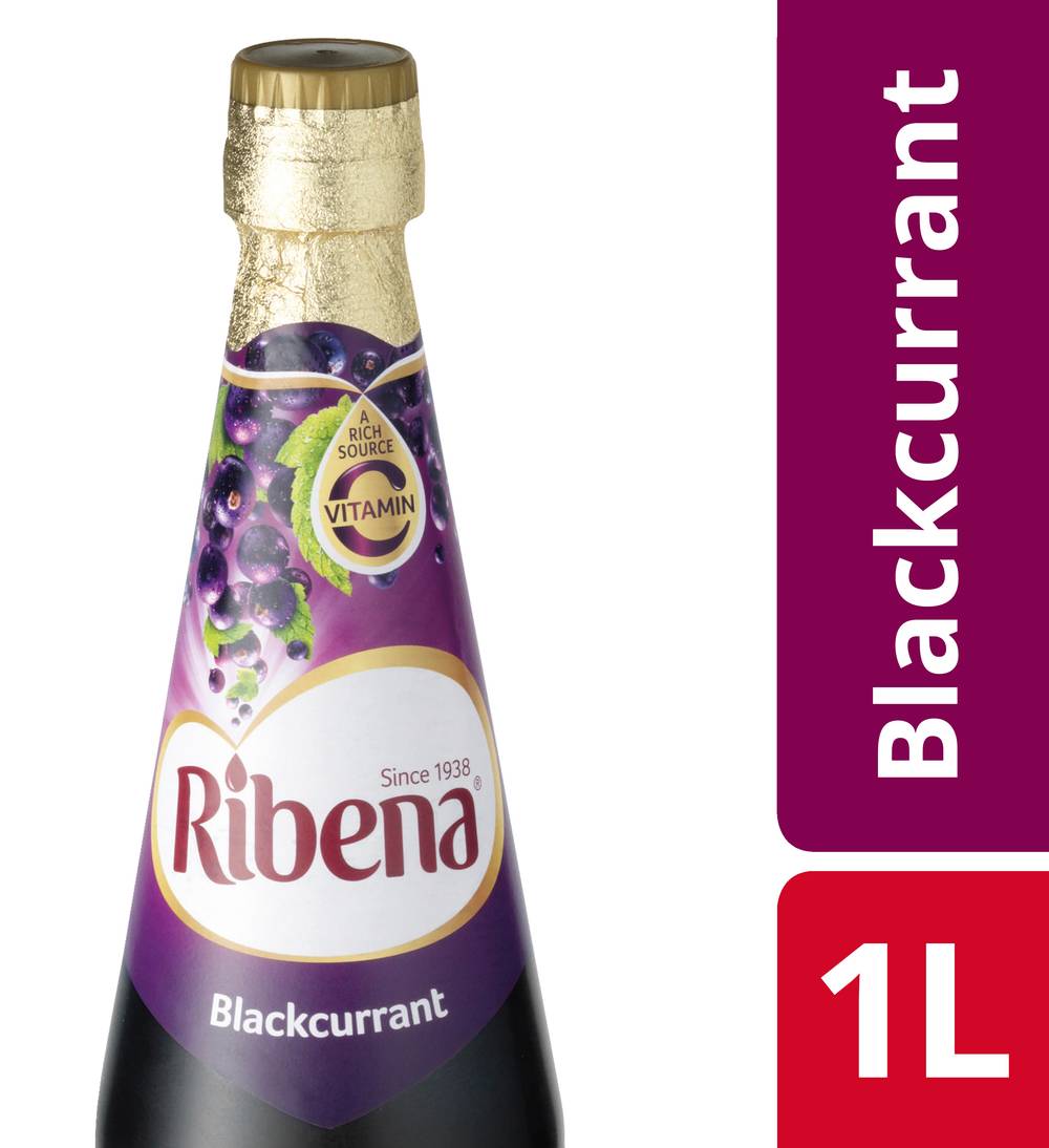 Ribena Blackcurrant Fruit Juice Syrup, Blackcurrant (1L)