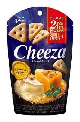 266305：グリコ 生チーズのCheeza カマンベール仕立て 36G / Glico Cheeza Camembert Cheese Crackers, 36G