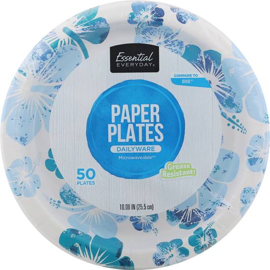 Essential Everyday Designer Paper Plates (50 ct)