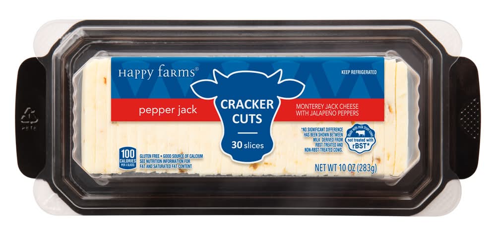 Happy Farms Pepper Jack Cracker Cuts Cheese (10 oz)