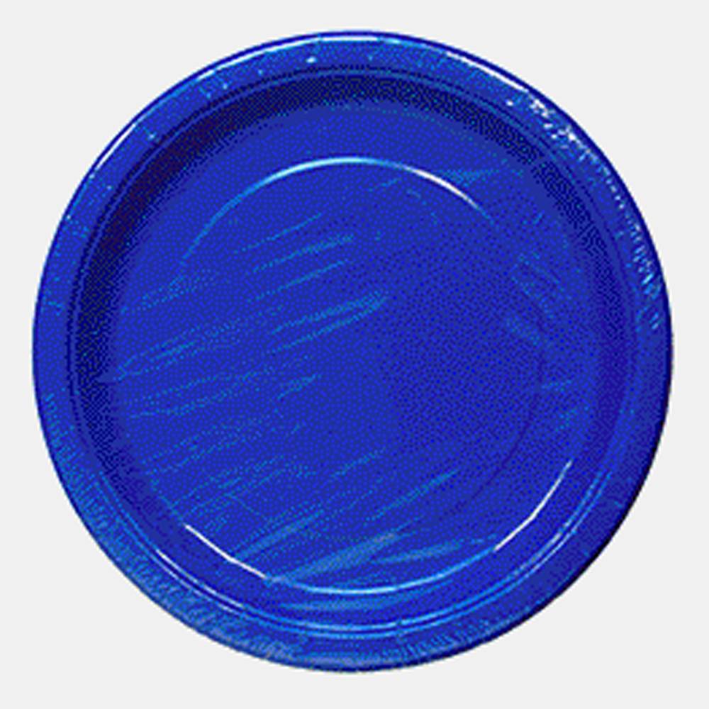 Assiettes en papier - Bleu royal, x24