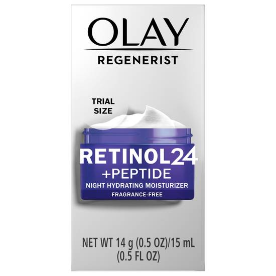Olay Retinol 24 Night Facial Moisturizer, Trial Size (0.5 fl oz)