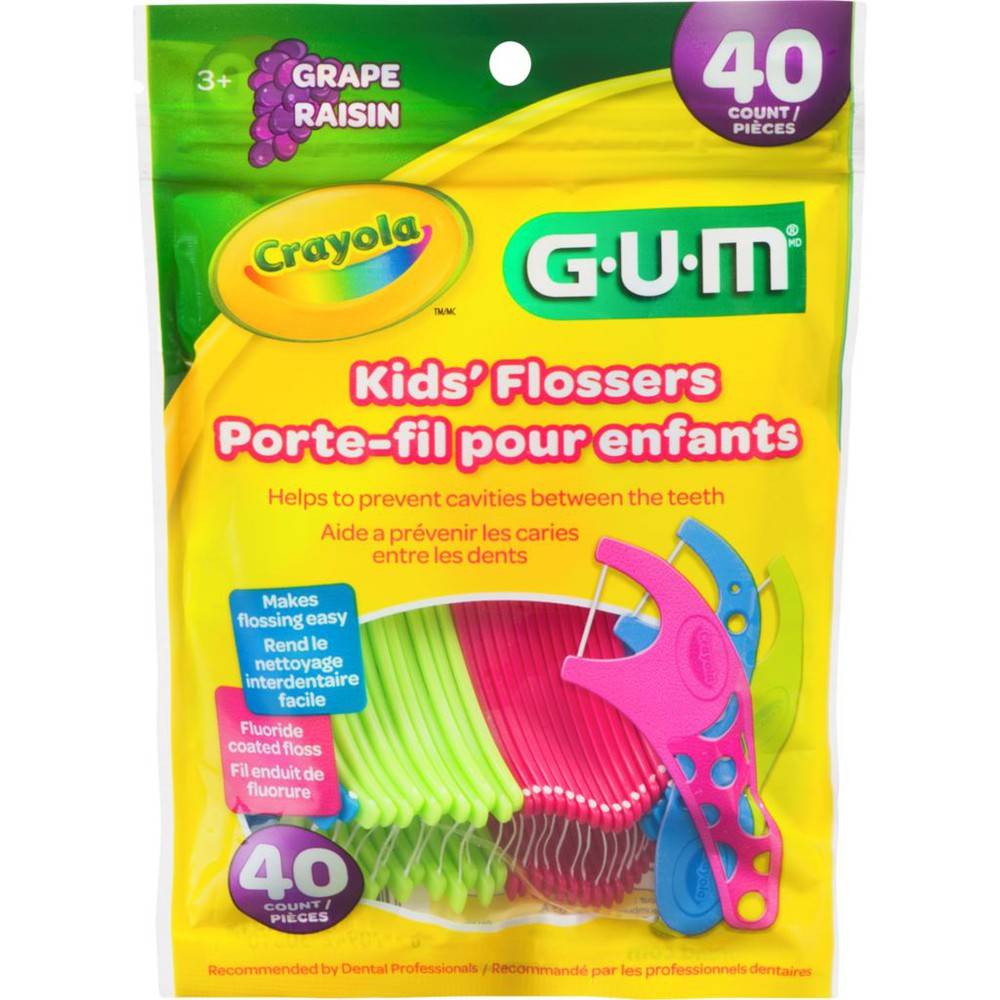 GUM Crayola Kids' Flossers (80 g)