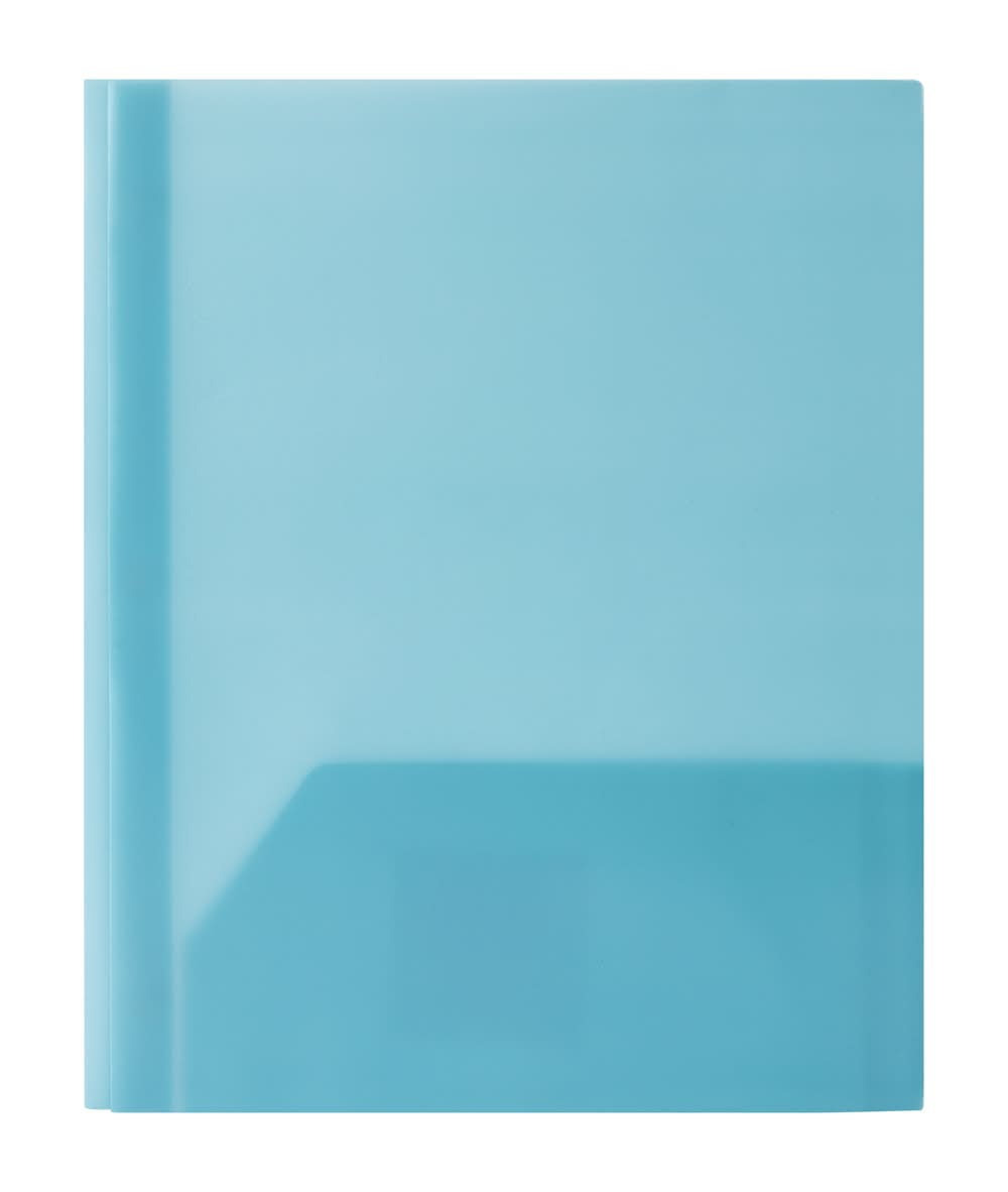 Solid 2-Pocket 3-Prong Portfolio Folder Blue