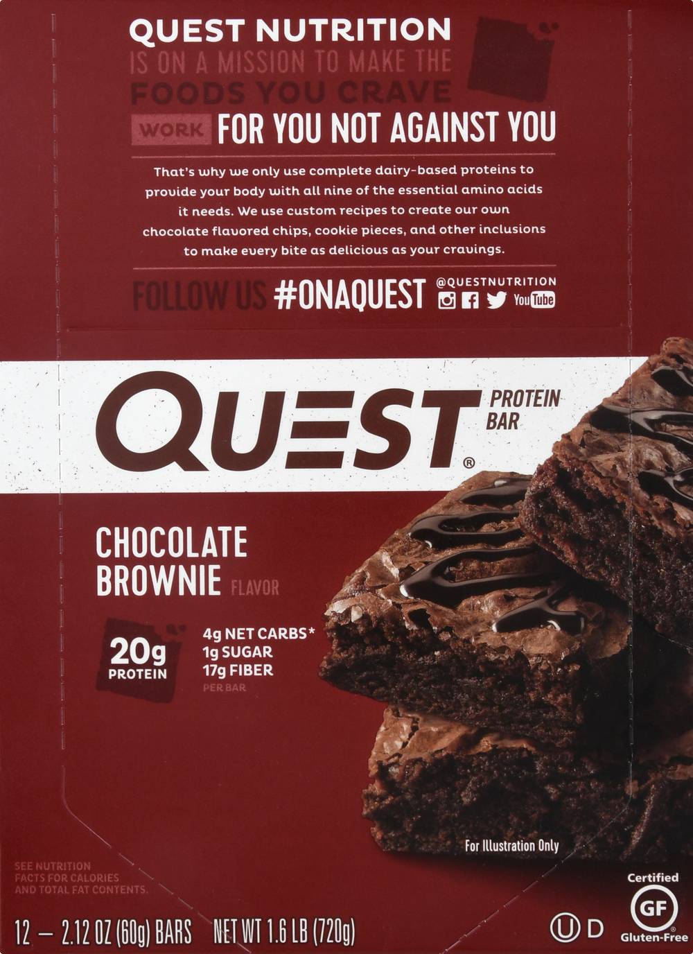 Quest Protein Bar Chocolate Brownie