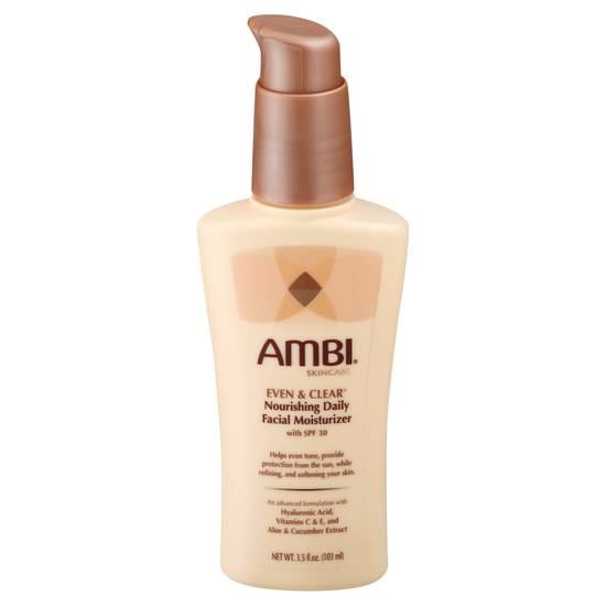 Ambi Even & Clear Daily Facial Moisturizer With Spf 30