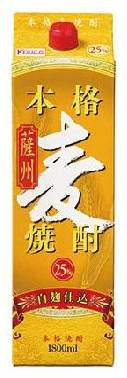 214163：乙 Kprice 本格麦焼�酎25° 1.8Lパック / Kprice Potato Shochu Carton
