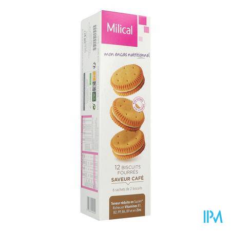 Milical Biscuit Fourre Cafe Paquet X12 Nutrition minceur - Minceur