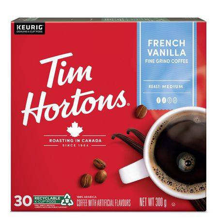 Tim hortons van francais usage unq 4/30 ct - french vanilla coffee k-cups (30 units)