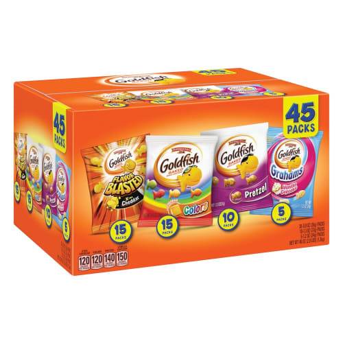 Goldfish Baked Snack Crackers Variety pack (45 ct)