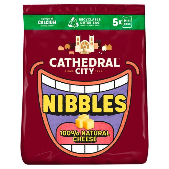Cathedral City Nibbles 100% Natural Cheese 5 x 16g