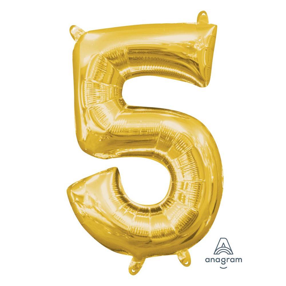 Anagram International Party Eh! Gold Letter 5