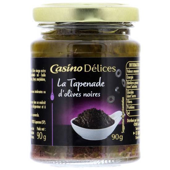 CASINO DELICES - Tapenade olives noires - 90g