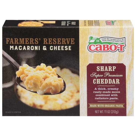 Cabot Farmers' Reserve Super Premium Sharp Cheddar Macaroni & Cheese