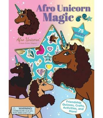Afro Unicorn: Afro Unicorn Magic - (Puffy Stickers) (Paperback)