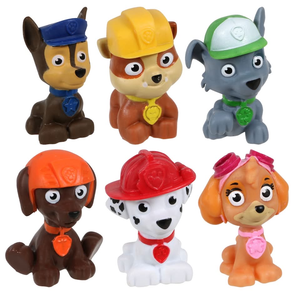 Nickelodeon Paw Patrol Plastic Figurines, 3 in (6 ct)