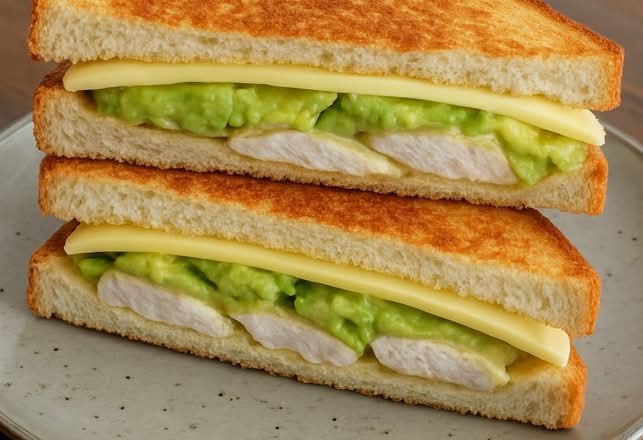 Chicken Cheese & Avocado Toastie