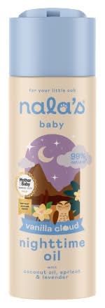 Nala's Baby Coconut Oil-Apricot-Lavender, Vanilla Cloud Nighttime Oil (200ml)